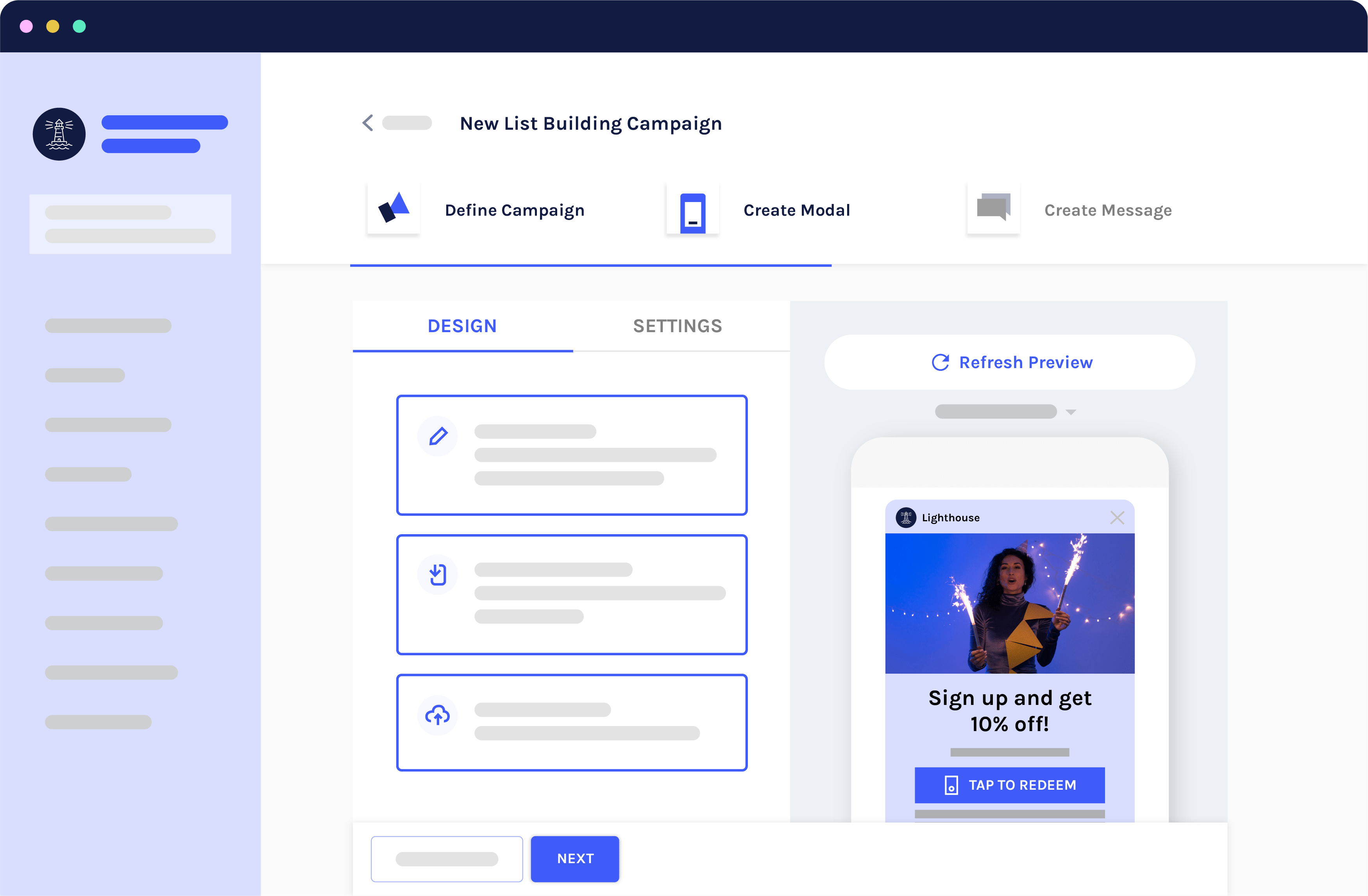Voyage List Building Campaign